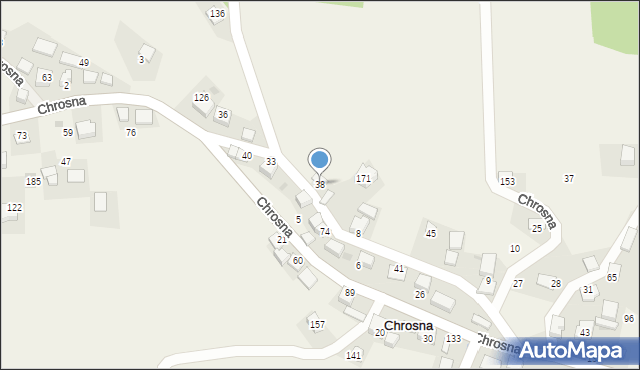 Chrosna, Chrosna, 38, mapa Chrosna