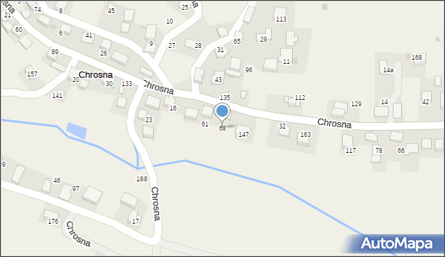 Chrosna, Chrosna, 68, mapa Chrosna