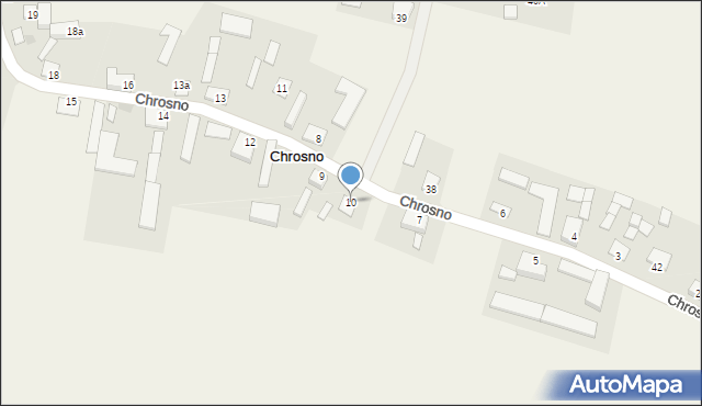 Chrosno, Chrosno, 10, mapa Chrosno