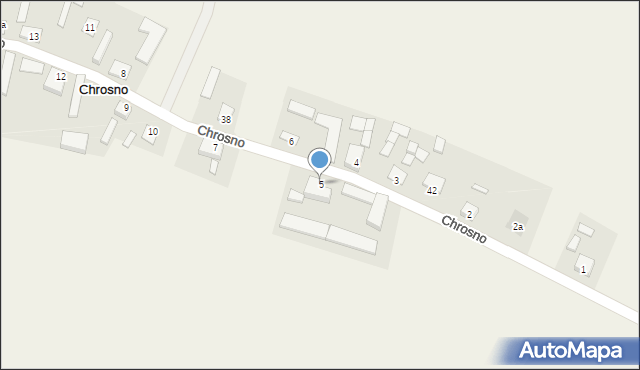 Chrosno, Chrosno, 5, mapa Chrosno