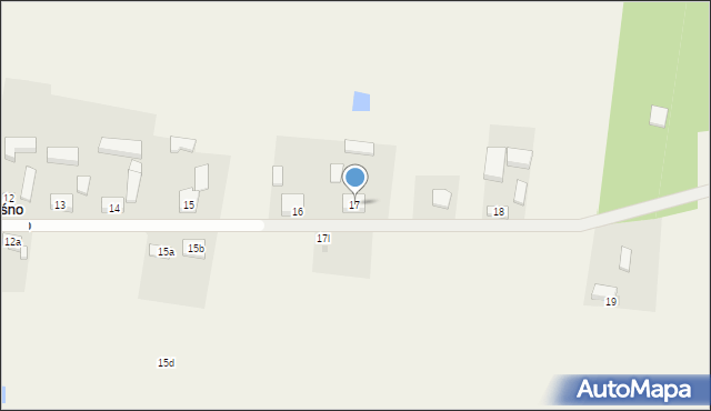 Chrośno, Chrośno, 17, mapa Chrośno