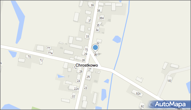 Chrostkowo, Chrostkowo, 30, mapa Chrostkowo