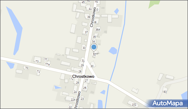 Chrostkowo, Chrostkowo, 32, mapa Chrostkowo