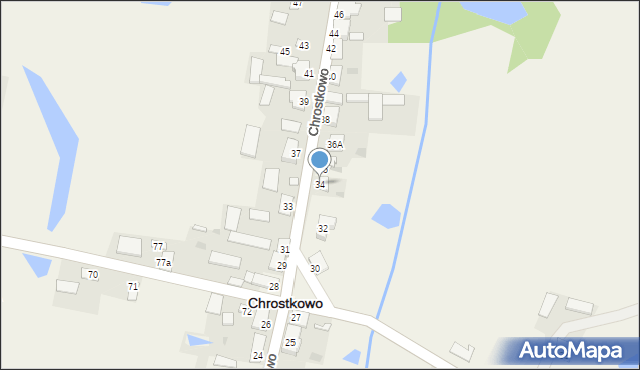 Chrostkowo, Chrostkowo, 34, mapa Chrostkowo