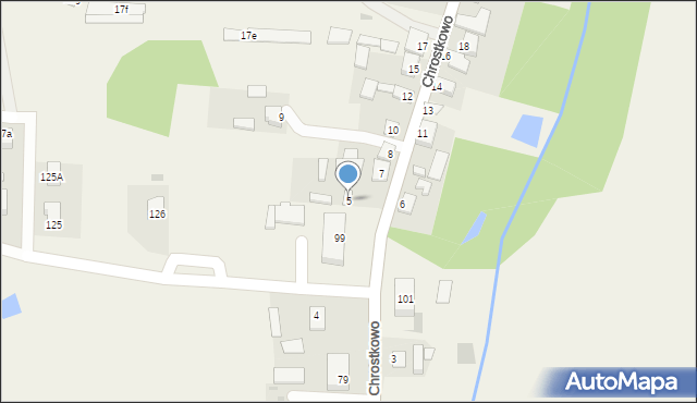Chrostkowo, Chrostkowo, 5, mapa Chrostkowo