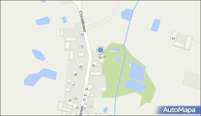 Chrostkowo, Chrostkowo, 51, mapa Chrostkowo