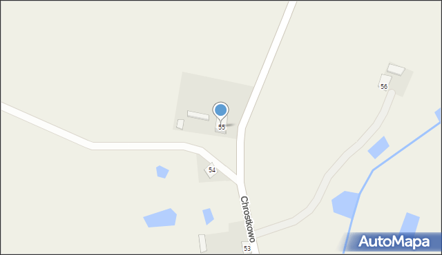 Chrostkowo, Chrostkowo, 55, mapa Chrostkowo