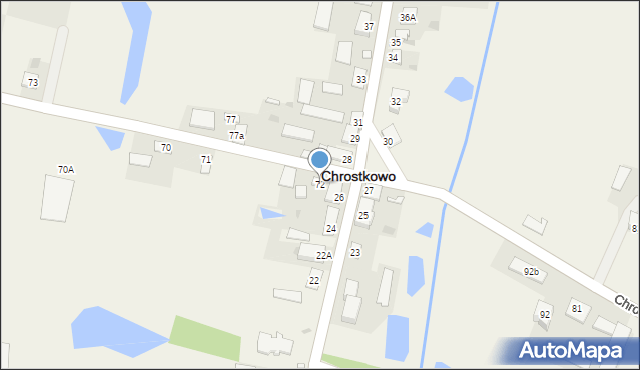 Chrostkowo, Chrostkowo, 72, mapa Chrostkowo