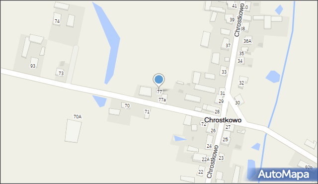 Chrostkowo, Chrostkowo, 77, mapa Chrostkowo