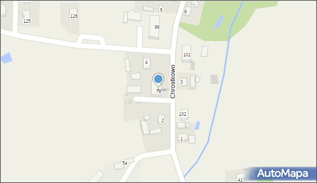 Chrostkowo, Chrostkowo, 79, mapa Chrostkowo