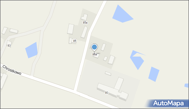 Chrostkowo, Chrostkowo, 86a, mapa Chrostkowo