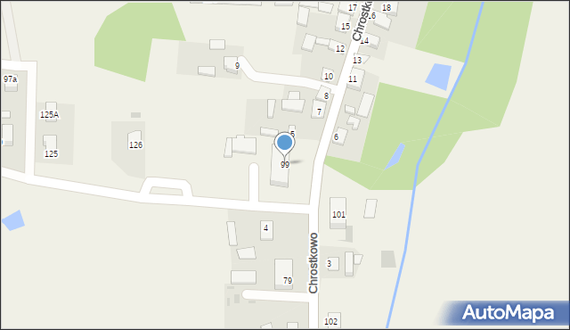 Chrostkowo, Chrostkowo, 99, mapa Chrostkowo