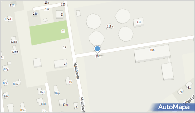 Chróstnik, Chróstnik, 104, mapa Chróstnik