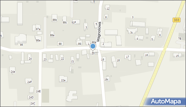 Chróstnik, Chróstnik, 20, mapa Chróstnik