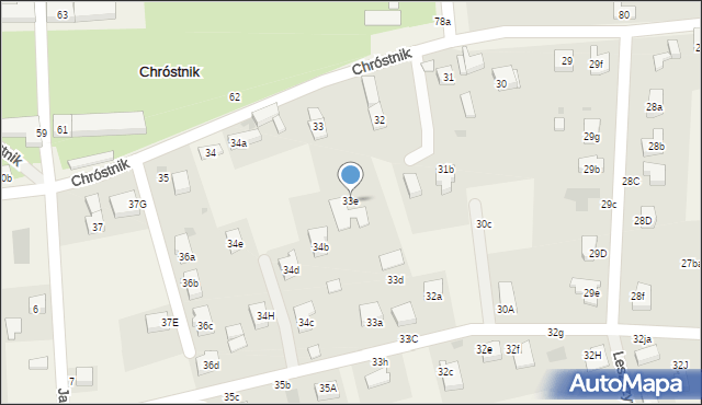 Chróstnik, Chróstnik, 33e, mapa Chróstnik