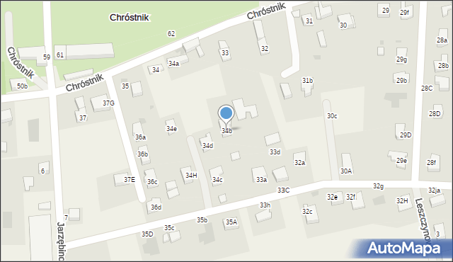 Chróstnik, Chróstnik, 34b, mapa Chróstnik