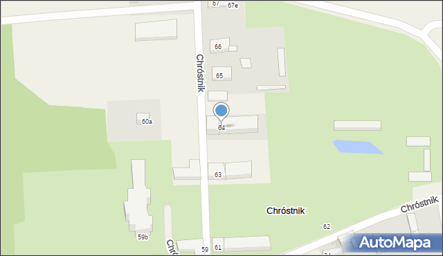 Chróstnik, Chróstnik, 64, mapa Chróstnik