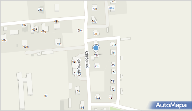 Chróstnik, Chróstnik, 71c, mapa Chróstnik