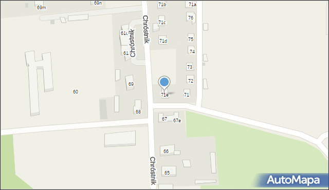 Chróstnik, Chróstnik, 71e, mapa Chróstnik