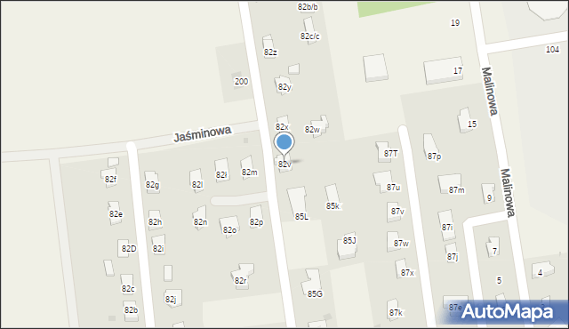 Chróstnik, Chróstnik, 82v, mapa Chróstnik