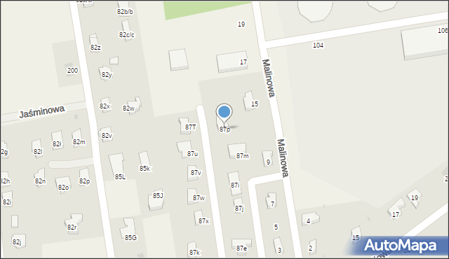 Chróstnik, Chróstnik, 87p, mapa Chróstnik