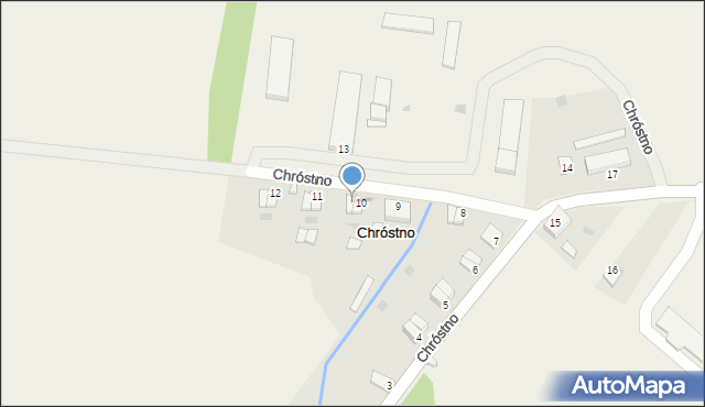Chróstno, Chróstno, 10a, mapa Chróstno