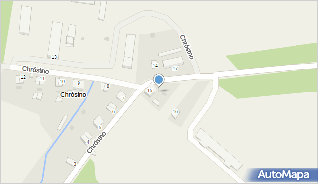 Chróstno, Chróstno, 15/1, mapa Chróstno