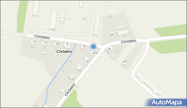 Chróstno, Chróstno, 7, mapa Chróstno