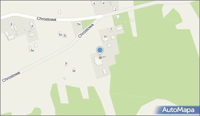 Chrostowa, Chrostowa, 3B, mapa Chrostowa