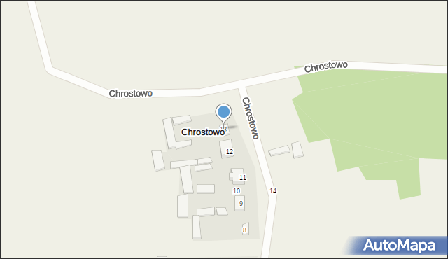 Chrostowo, Chrostowo, 13, mapa Chrostowo