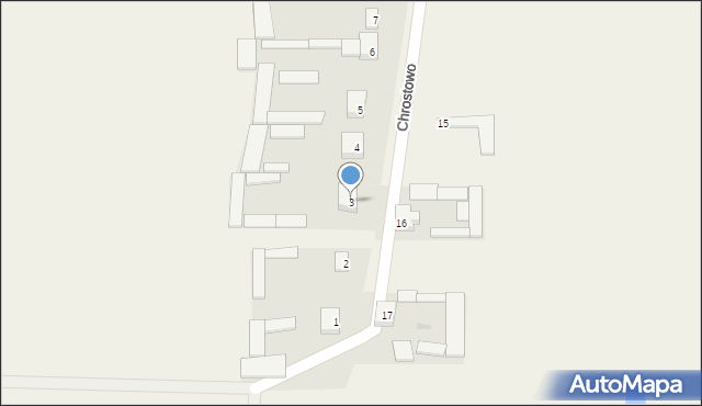 Chrostowo, Chrostowo, 3, mapa Chrostowo