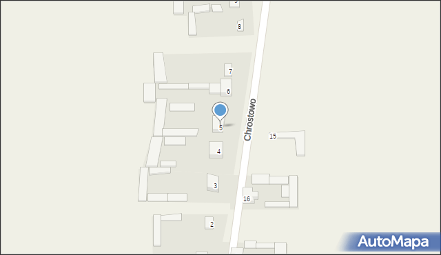 Chrostowo, Chrostowo, 5, mapa Chrostowo