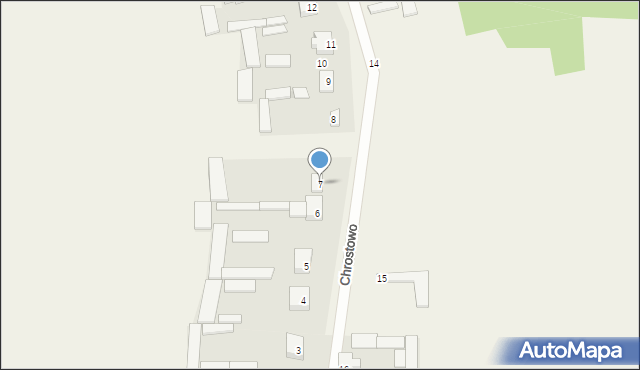 Chrostowo, Chrostowo, 7, mapa Chrostowo