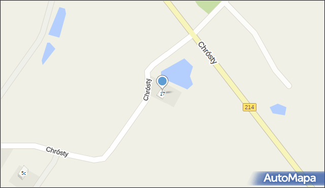 Chrósty, Chrósty, 17, mapa Chrósty