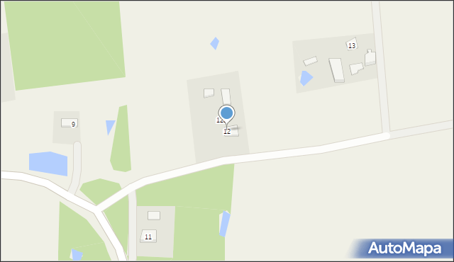 Chrósty Wysińskie, Chrósty Wysińskie, 12, mapa Chrósty Wysińskie