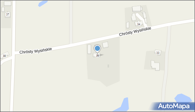 Chrósty Wysińskie, Chrósty Wysińskie, 35, mapa Chrósty Wysińskie