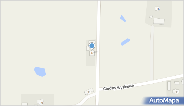 Chrósty Wysińskie, Chrósty Wysińskie, 37, mapa Chrósty Wysińskie