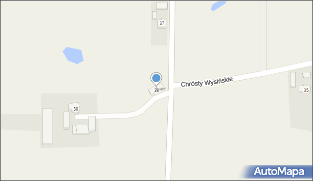 Chrósty Wysińskie, Chrósty Wysińskie, 38, mapa Chrósty Wysińskie
