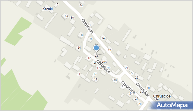 Chruścice, Chruścice, 13, mapa Chruścice