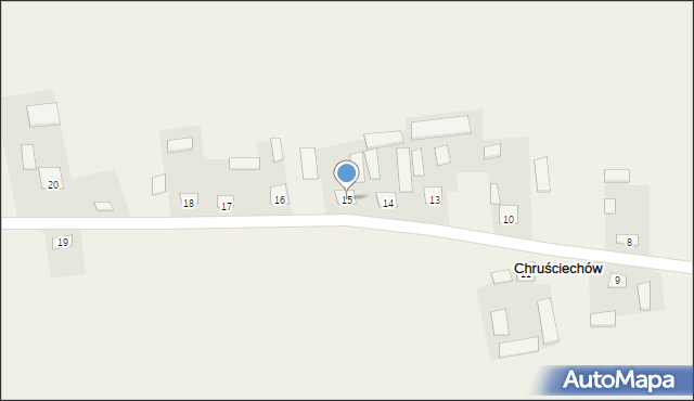 Chruściechów, Chruściechów, 15, mapa Chruściechów