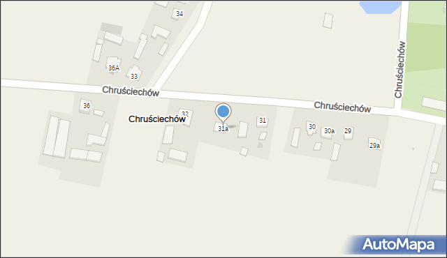 Chruściechów, Chruściechów, 31a, mapa Chruściechów