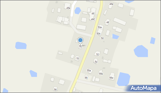 Chruściel, Chruściel, 51, mapa Chruściel