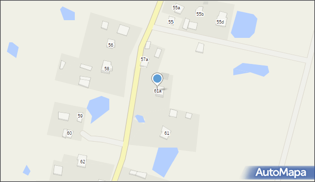 Chruściel, Chruściel, 61a, mapa Chruściel