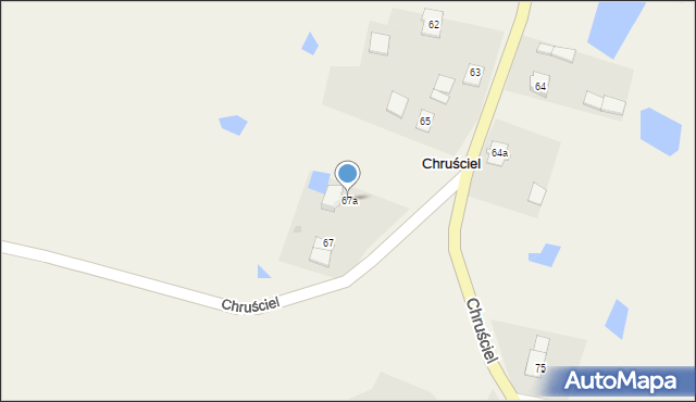 Chruściel, Chruściel, 67a, mapa Chruściel
