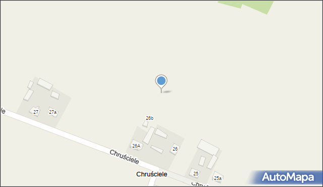 Chruściele, Chruściele, 26c, mapa Chruściele