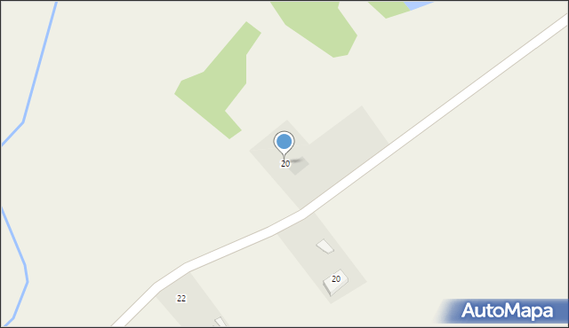 Chruściele, Chruściele, 20, mapa Chruściele