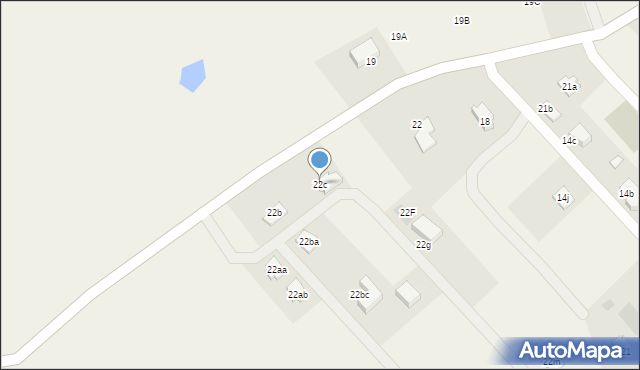 Chruściele, Chruściele, 22c, mapa Chruściele