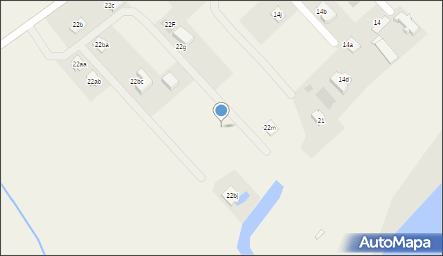 Chruściele, Chruściele, 22cg, mapa Chruściele