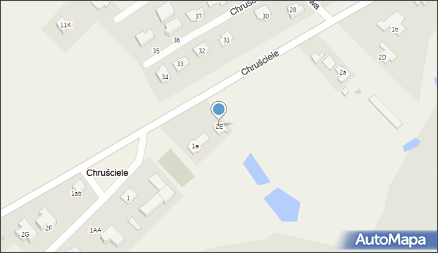 Chruściele, Chruściele, 2E, mapa Chruściele