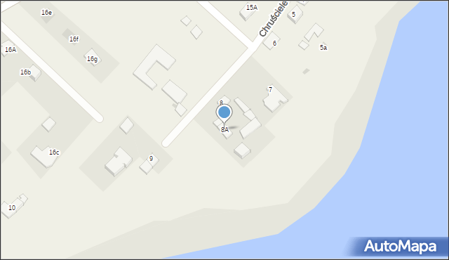 Chruściele, Chruściele, 8A, mapa Chruściele